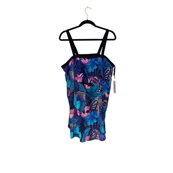 Swimsuits for all NWT women’s plus size, banded, swim dress, size 22 - Picture 4 of 6